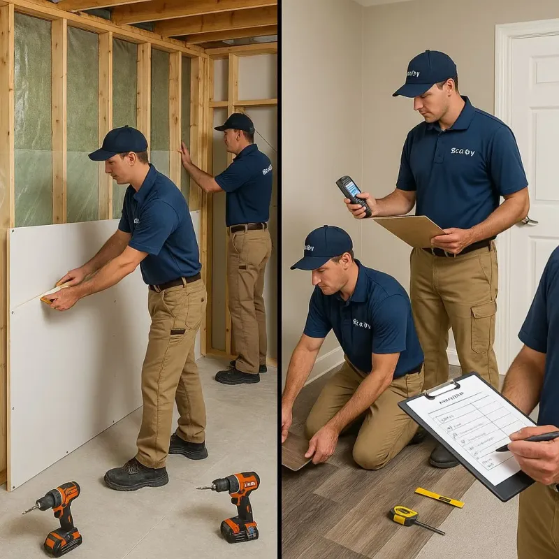 Repairs and Reconstruction process in West Sayville, NY