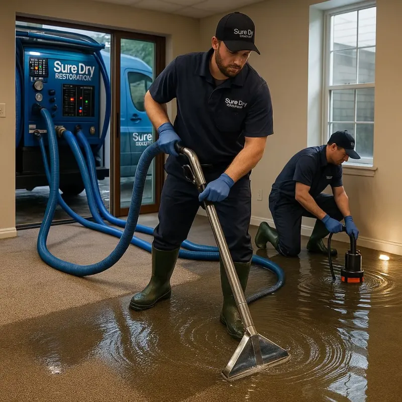 Water Extraction and Removal process in West Sayville, NY